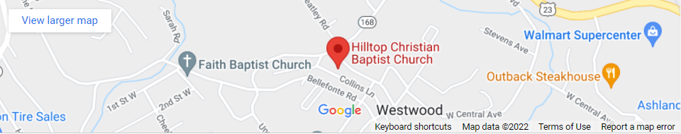 Hilltop Christian Baptist Church Map 2